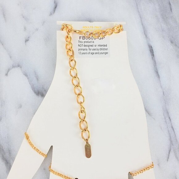 Festival Gypsy Hand‎ Chain Crystal Bracelet - Picture 4 of 6